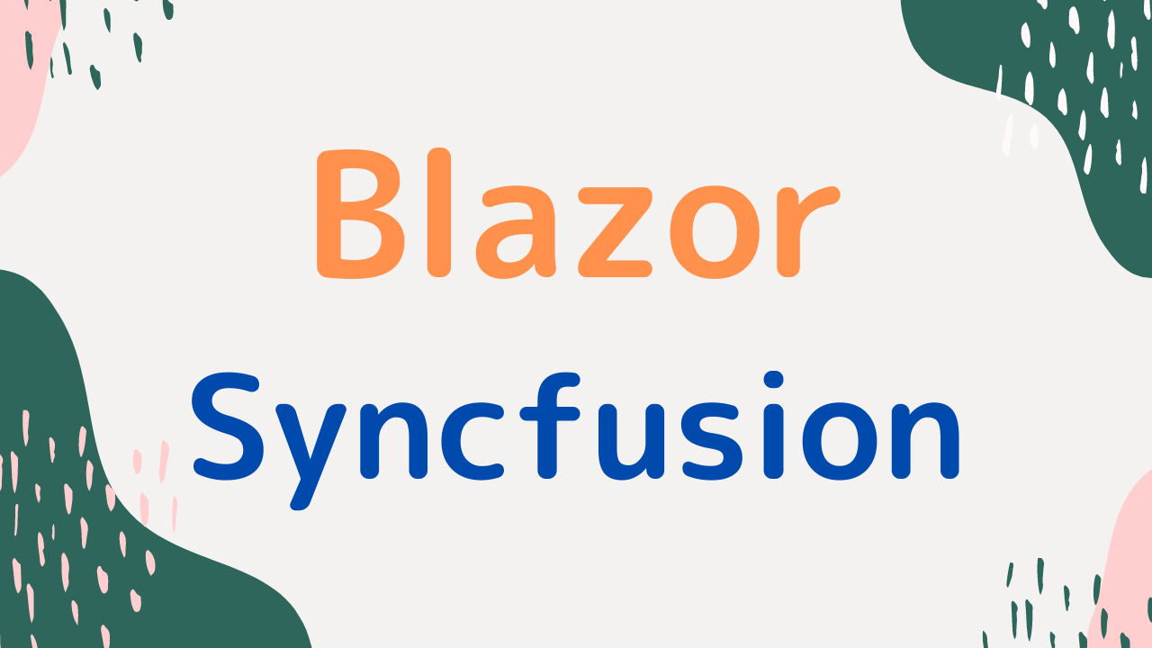 blazor-syncfusion